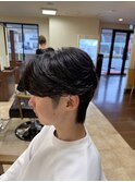 ナチュラル垢抜けヘア　ニュアンスセンターパート