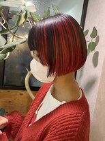 イリ(iri)&nbsp;デザインカラー×ぱつっとミニボブ