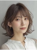 ミディアムレイヤー 白髪ぼかし 白髪染め 40代50代60代