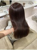 オレンジベージュ×髪質改善トリートメント