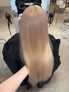 ペレ 原宿(PELE) ダークパープルナチュラルショート夏のヘアアレンジ原宿