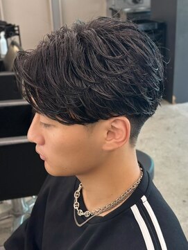 エルマーク 本山(L-MARK) マッシュヘア/黒髪/メンズカット/men's/フェザーパーマ