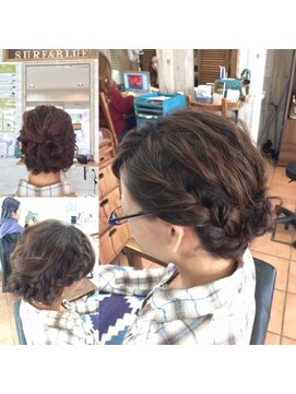 ヘアーアンドネイルサロンブルー(hair & nail salon BLUE) ざっくり編み込みスタイル☆