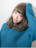 グレージュでふんわり柔らかカール☆