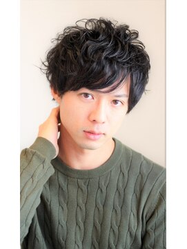 ノイセル(Noisyle) クラウドマッシュサイドパートワイルドツーブロックセミウエット