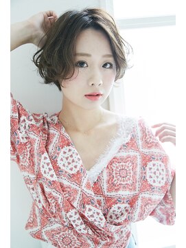 リンクス トウキョウ(LINKS TOKYO) 小顔ショート ニュアンスパーマ ゆるふわパーマ ショートボブ