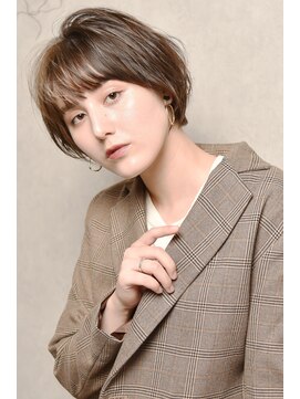 ゼロナナ バイ アフロート(07 by afloat) 秋ショート前髪イルミナカラーココアブラウン大人かわいい