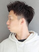 ポルテオム(PORTE HOMME)&nbsp;【ポルテオム】波打ちパーマツーブロックアップバング