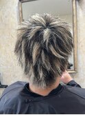 メンズアッシュヘアハイライトカラー/つよき