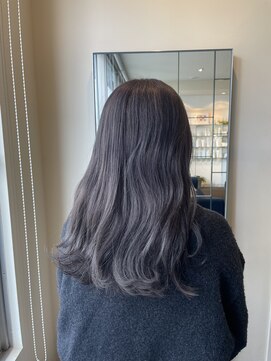 ダブル アンダーバー サロン(W_SALON) 【W_SALON 河原町】ラベンダーグレージュ/大人可愛い