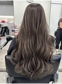 ハイライトバレイヤージュダブルカラーケアプリーチ30代40代