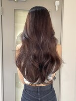 キャンバス バイ ネオリーブ 横浜西口(Canvas by neo.)&nbsp;ピンクレッドブラウン艶髪ロングレイヤーカット韓国【横浜】