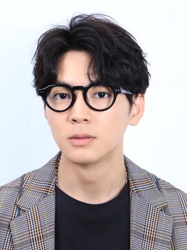 ネイビー(NAVY) メガネにフィット 大人のフェザーパーマ