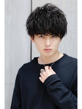 リップス レイ ギンザ(LIPPS Ray GINZA) ソフトツーブロックソフトツイスト無造作刈り上げマッシュ