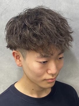 リプレイ 草津店(RIPLAY) ベリーショート/ダークアッシュ/ニュアンスパーマ/韓国マッシュ