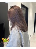 ブリーチなしダブルカラー×ラベンダーグレージュ