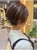 レイヤーボブ 前下がり 顔周りレイヤー 簡単スタイリング