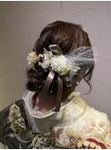 成人式ゆるふわダウンスタイル