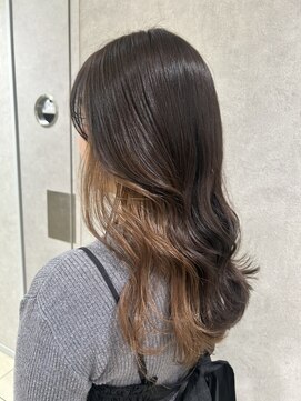 アッシュ 高幡不動店(Ash) ブリーチインナーカラー髪質改善ミルクティーベージュ