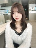 フェミニンざくざくレイヤーカット