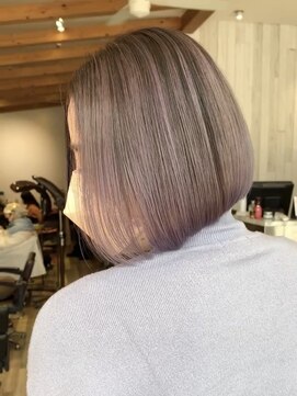 ラグーン(LAGOON) バレイヤージュグレージュハイライトダブルカラーケアブリーチ