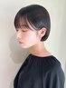 【前髪のくせ毛対策】似合わせ前髪カット+自然な前髪縮毛矯正(ショートボブ)