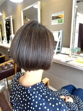 ヘアーメイクロージー 八軒店 (HAIR MAKE ROSY) 大人ショート細めハイライト白髪ぼかしくすみカラー40代50代