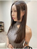 韓国ヘア/レイヤースタイル/レイヤーカット/グレージュ/20代人気