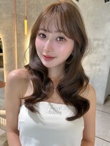 アンフィニー 仙台(ANFINI)&nbsp;ココアベージュ仙台髪質改善縮毛矯正酸性ストレートレイヤー前髪