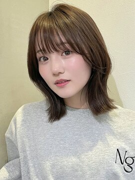 ロンド メリー 大宮(Lond merry) オリーブグレー/ボブ/顔周り/小顔/レイヤー/髪質改善/縮毛矯正