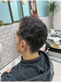 メンズカットツーブロックナチュラルパーマ
