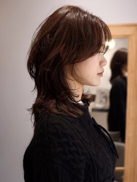 リア 自由が丘(REA) 【トレンド】ミディアムレイヤーウルフカット