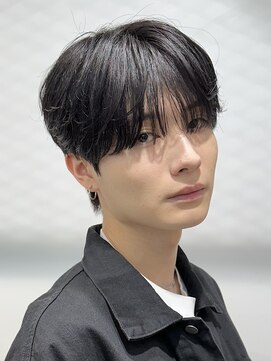 フィフス 栄(fifth) 名古屋栄シースルーマッシュニュアンスパーマメンズ毛流れ緩め