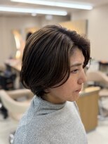 アース 上本町店(HAIR&MAKE EARTH)&nbsp;脱白髪染め◎白髪ぼかしハイライト×大人ショート
