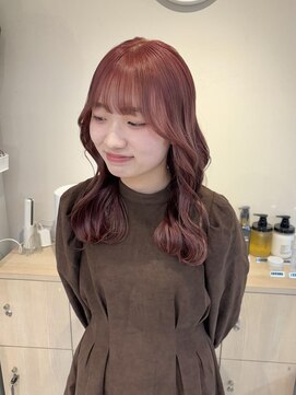 テトラ バイ ネオリーブ 横浜西口店(tetra by neolive) ピンクベージュ ケアブリーチ2回 ハイトーン ロング横浜★