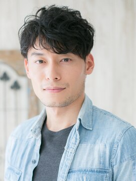 モッズヘアメン 札幌月寒店(mod's hair men) 30代40代黒髪カルマパーマ無造作フェザーマッシュq札幌月寒