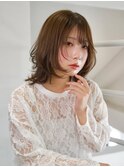 《CODE.LINE》ミディアムボブウルフ顔周りレイヤー