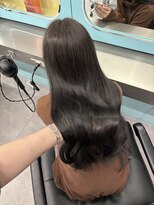 ノー バイ イオエ 西梅田(no. by ioe)&nbsp;ブリーチなしカラー/髪質改善/ミルクティーベージュ/小顔へア