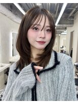 サンドレオ 新宿店(sand Leo)&nbsp;ミディアムレイヤーカット/髪質改善/韓国/前髪/新宿/ブリーチ
