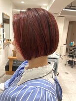 クラン 岡本(Chlan)&nbsp;艶カラー　レッドブラウン　コンパクトボブ