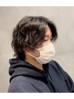 エアーベリー(AIR BERRY)&nbsp;【メンズ】センターパートウルフ ツイストスパイラルパーマ