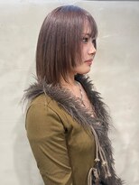ヘアプレイスソル (HAIR PLACE SoL)&nbsp;透明感パープルアッシュ/ミディアム/フェイスレイヤー