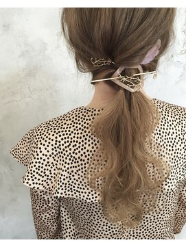 ヘア ラボ ニコ 藤沢店(hair Labo nico...) アレンジ#ワイドバング#くびれミディ#モーブカラー