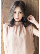 エル(LE)&nbsp;ワンレンクラシカル斜めバングボルドー