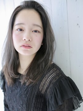 アグ ヘアー ブレス 小比内店(Agu hair bless) 暗髪アッシュが映える美人ミディアム