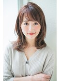【joemi】毛先ワンカールのミディアムラフスタイル(小倉太郎)