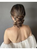 Wedding前撮りヘアセット