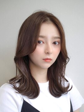 ロンド マーレ 天神大名店(Lond mare) 韓国風くびれヘアインナーカラー20代30代ビタミンカラー暗髪艶髪