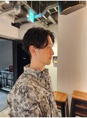 ニュアンスパーマ前下がりショート