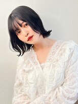 ラフィス ヘアー エルア 武庫之荘店(La fith hair elua) 【La fith】アッシュブラック×外ハネボブ